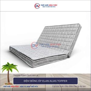 Đệm bông ép Elan Alias Topper